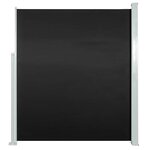vidaXL Auvent latéral rétractable de patio 100x500 cm Noir