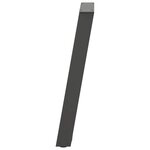 vidaXL Pieds de table console en U  2 pièces  anthracite  28 x (72-73) cm  acier