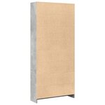 vidaXL Bibliothèque gris béton 80x24x176 cm bois d'ingénierie