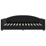 vidaXL Lit de jour avec matelas noir 100x200 cm velours