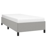 vidaXL Cadre de lit sans matelas gris clair 80x200 cm tissu