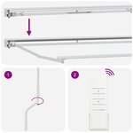 vidaXL Cadre de store rétractable électrique Blanc 3 5 x 2 5 m Acier
