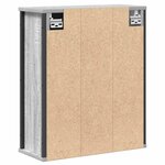 vidaXL Armoire murale de salle de bain miroir sonoma gris 50x21x60 cm
