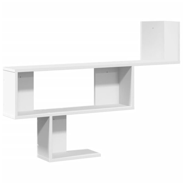 vidaXL Étagère murale blanc 100x15x70 cm bois d'ingénierie