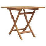 vidaXL Ensemble Bistro de Jardin Pliable 3 Pièces en Bois Massif d'Acacia
