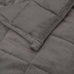 vidaXL Couverture lestée Gris 120x180 cm 9 kg Tissu