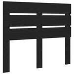 vidaXL Cadre de lit Noir 135 x 190 cm Bois de pin massif