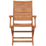 vidaXL Chaises pliantes  lot de 8  57 x 66 x 95 cm  en bois d'acacia massif