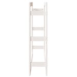 vidaXL Support pour bois de chauffage Blanc 100x25x100 cm Bois de pin