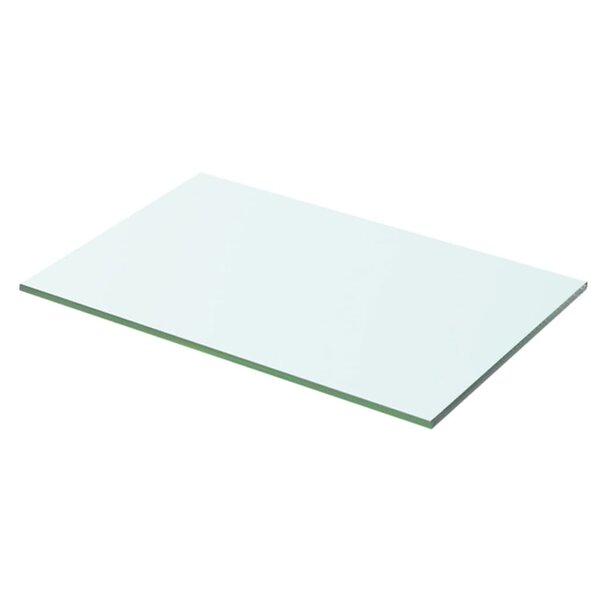 vidaXL Panneau pour étagère Verre transparent 50 x 25 cm