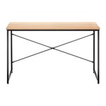 Bureau meuble adulte rectangulaire 120 x 60 cm marron et noir 14_0000772