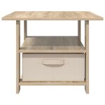 vidaXL Table basse Chêne Sonoma 77 x 55 x 42 cm Bois d'ingénierie