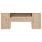 vidaXL Tête de lit avec rangement 200 cm bois massif de pin