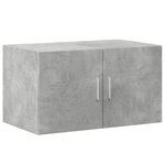 vidaXL Armoire de rangement gris béton 70x42 5x225cm bois d'ingénierie