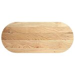 vidaXL Dessus de table 140x60x4 cm bois de chêne massif ovale