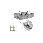 Pack and Move - Bac Rangement Pliable - Charge 15 kg - 40 x 60 x 15 cm - Stockage  Outillage - Rangement Facile - Robuste - 31L