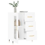 vidaXL Buffet blanc 69 5x34x90 cm bois d'ingénierie