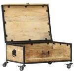 vidaXL Table basse 70x50x33 cm Bois de manguier massif