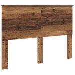 vidaXL Cadre de lit Bois ancien 140 x 190 cm Bois de pin massif
