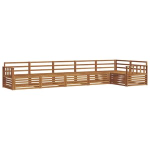 vidaXL Ensemble de canapés d'extérieur 6 pc Naturel