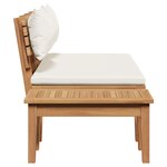 vidaXL Ensemble de bancs de jardin en bois massif - 2 pièces