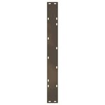 vidaXL Pieds de table à manger en forme de V  3 pièces  acier naturel  100 x (72-73 3) cm