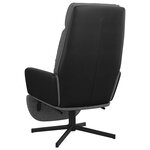 vidaXL Chaise de relaxation avec repose-pied Gris clair Tissu