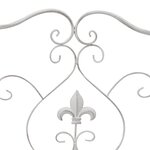 vidaXL Banc Blanc Métal 104 x 54 x 93 cm Durable Banc d'extérieur