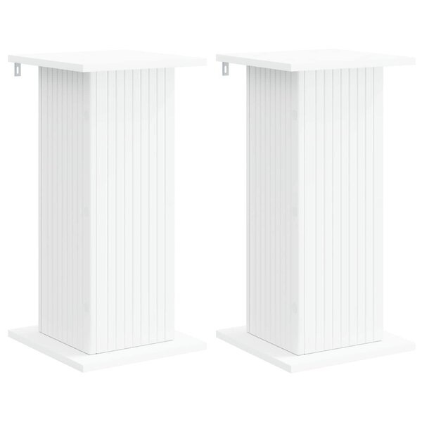 vidaXL Support de Plante 2 Pièces Blanc 30 5 x 30 x 60 5 cm