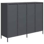 vidaXL Buffet anthracite 135x39x103 5 cm acier laminé à froid