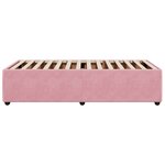 vidaXL Cadre de lit sans matelas rose 100x200 cm velours