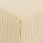 vidaXL Canapé-lit pliable Crème 200 x 70 x 15 cm