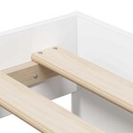 vidaXL Cadre de lit de rangement Blanc 90x190 cm