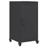 vidaXL Buffet noir 36x39x72 cm acier laminé à froid