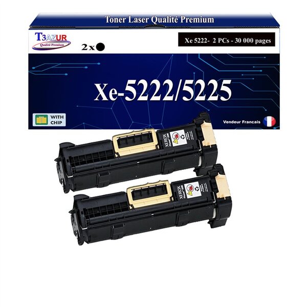 T3AZUR -2x Toners compatibles avec Xerox WorkCentre 5222 5225 5230 (106R01306) - Noir