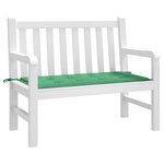 vidaXL Coussin de banc de jardin vert 120x50x4 cm tissu oxford