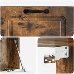 vidaXL Meuble TV mural Chêne fumé 78 5 x 31 x 30 cm Bois d'ingénierie