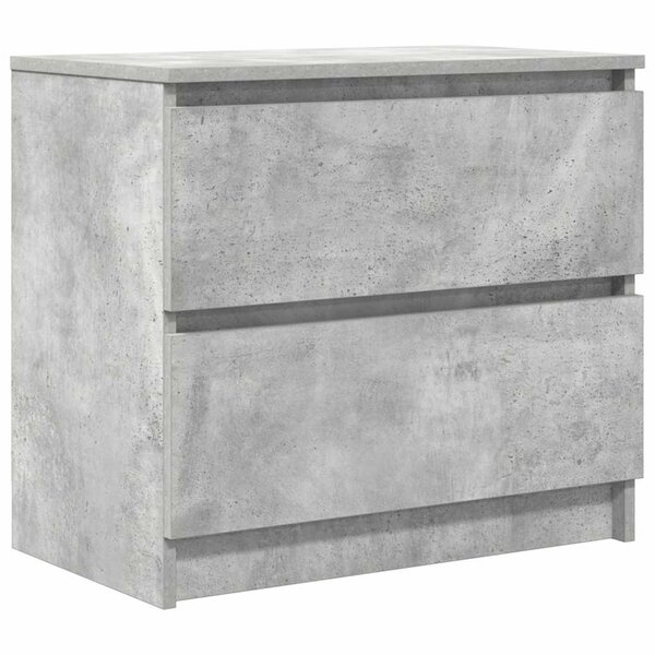 vidaXL Meuble TV gris béton 60x35x54 cm bois d'ingénierie