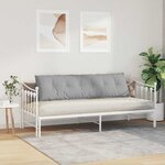 vidaXL Coussin de Dos Gris nuage 180 x 19 x 50 cm tissu