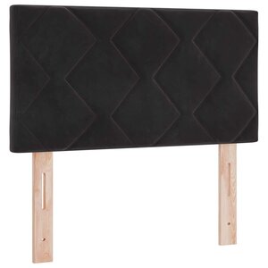 vidaXL Tête de lit LED Noir 80 cm Velours
