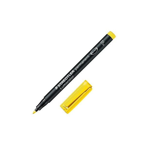 STAEDTLER Marqueur permanent 318F Lumocolor  jaune