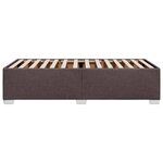 vidaXL Cadre de lit sans matelas marron foncé 90x200 cm tissu