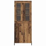 vidaXL Haut Armoire Bois Ancien 69 5 x 34 x 180 cm Bois d'ingénierie