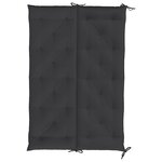 vidaXL Coussin de banc de jardin noir 150x(50+50)x7 cm tissu oxford