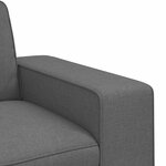 vidaXL Canapé 2 Pièces Gris foncé 182 x 80 x 82 cm tissu