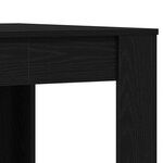 Table de salle à manger vidaXL en chêne noir 140x74 5x76 cm en bois d'ingénierie