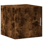 vidaXL Armoire de rangement mince chêne fumé 40x42 5x225 cm