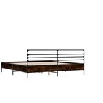 vidaXL Cadre de lit sans matelas chêne marron 140x200 cm