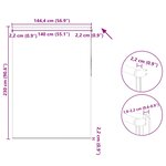 Store enrouleur occultant 140 x 230 cm noir