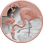 Pièce de monnaie en Argent 2 Dollars g 31.1 (1 oz) Millésime 2025 FLAMINGO